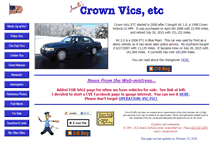 Tablet Screenshot of crownvicsetc.com